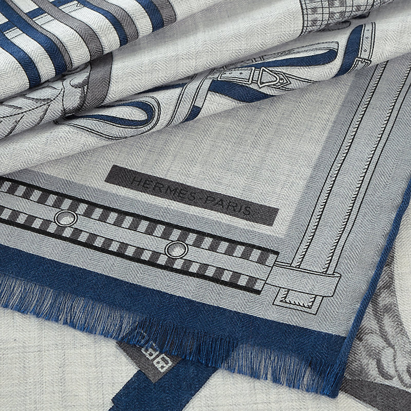 Lettres Equestres rectangle - Grey | Hermès Canada